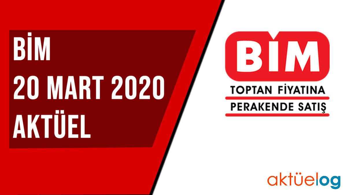 BİM 20 Mart 2020 Aktüel Ürünler Kataloğu  