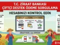 Çiftçi Destek Ödeme Sorgulama  