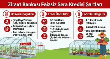 Ziraat Bankası Faizsiz Sera Kredisi Şartları  