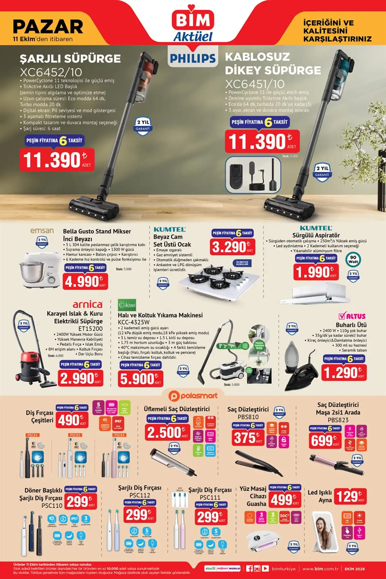 BİM 11 Ekim 2026 Aktüel Ürünler Kataloğu  